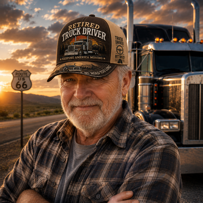💥LAST DAY49% OFF -🚛 RETIRED TRUCK DRIVER CAP