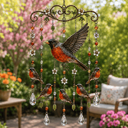 A Colorful Hummingbird Wind Chime for a More Romantic Home