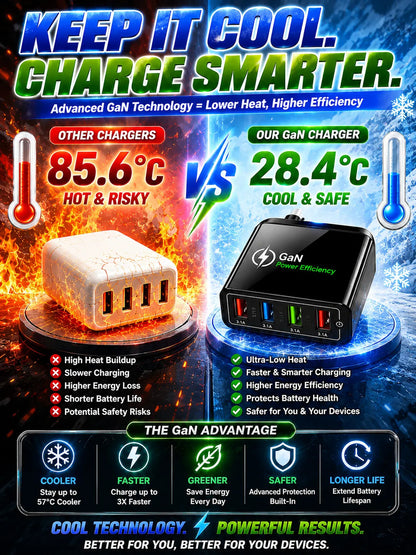 Improve Your Phone's Battery Life⚡4-in-1 Travel Charger🚀 Make your 4-year-old smartphone charge faster than a new one