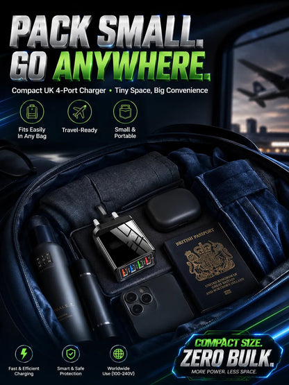 Improve Your Phone's Battery Life⚡4-in-1 Travel Charger🚀 Make your 4-year-old smartphone charge faster than a new one