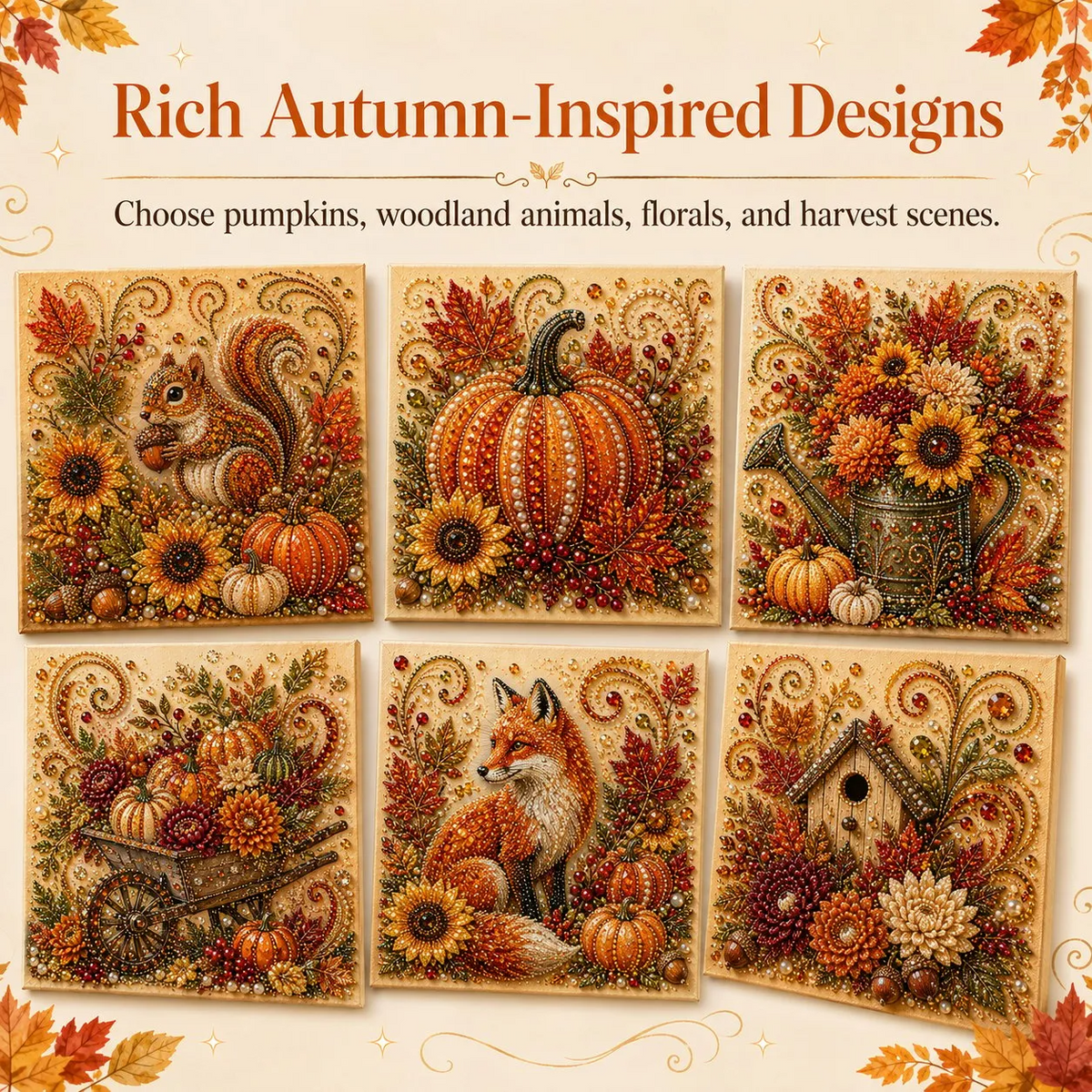 🔥 Last Day 49% OFF - 🍂💎 Autumn Pearl Painting Kit – Relaxing DIY Craft to Create Sparkling Fall Artwork 🖌️