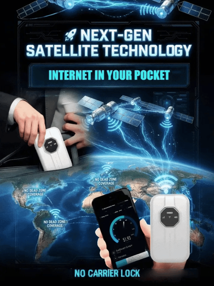 Buy 2 Free shipping🎁Next-Gen Satellite WiFi6+ Portable Router - 500Mbps Stay connected all day with our pocket router- Nationwide Clearance