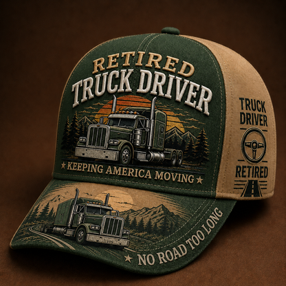💥LAST DAY49% OFF -🚛 RETIRED TRUCK DRIVER CAP