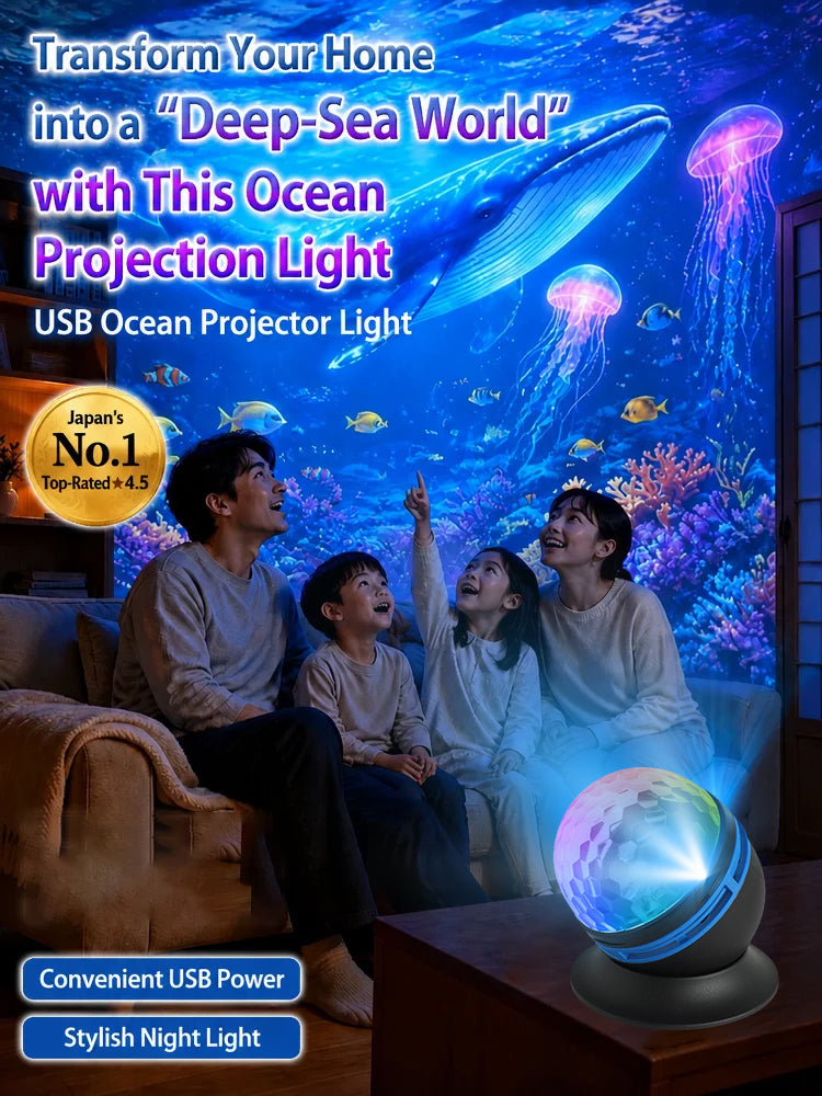 Deep Sea & Star Hologram Projector | Large-sphere projection & 4K immersive visuals