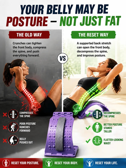 LIE DOWN FOR MINUTES — SEE A FLATTER, TIGHTER-LOOKING WAIST! The Effortless Waist-Sculpting Stretcher Designed to Make Your Midsection Look More Defined — Fast! 💪