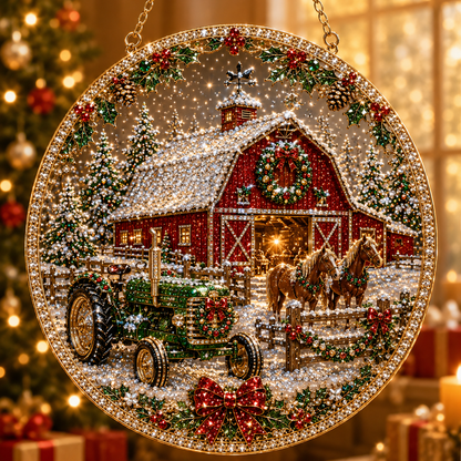 🔥Limited time 70% OFF - 🎅✨Christmas Suncatcher Diamond Art Hanging Ornament Kit – Sparkling DIY Window Ornament
