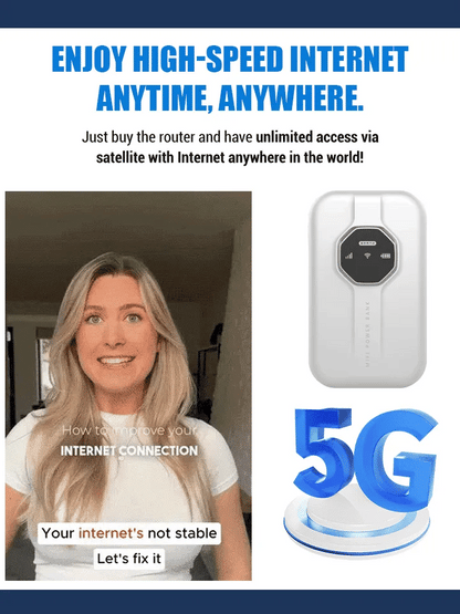 Buy 2 Free shipping🎁Next-Gen Satellite WiFi6+ Portable Router - 500Mbps Stay connected all day with our pocket router- Nationwide Clearance